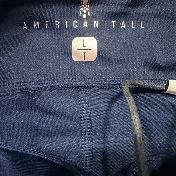 American Tall Women's Blue Leggings - Picture 2 of 3